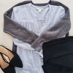 Old Navy relaxed shirred tunic shirt